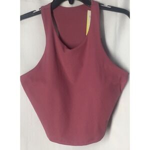 All In Motion Xxl Woman Sports Tank Top Razor Back Padded Pink Ribbed NWT